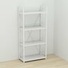 Стелаж на 4 полиці Коннект-460 білий, КОЛІР МЕТАЛУ: БІЛИЙ, КОЛІР ДСП: БІЛИЙ, зображення 2