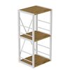 Етажера на 3 полиці Коннект-334 артизан, КОЛІР МЕТАЛУ: БІЛИЙ, КОЛІР ДСП: АРТИЗАН