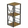 Етажера на 3 полиці Коннект-334 артизан, КОЛІР МЕТАЛУ: ЧОРНИЙ, КОЛІР ДСП: АРТИЗАН