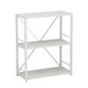 Этажерка на 3 полки Коннект-360 белый, ЦВЕТ МЕТАЛЛА: БЕЛЫЙ, ЦВЕТ ДСП: БЕЛЫЙ