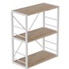 Етажера на 3 полиці Коннект-360 сан маріно, КОЛІР МЕТАЛУ: БІЛИЙ, КОЛІР ДСП: САН МАРІНО