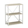 Етажерка на 3 полиці Коннект-360 сонома, КОЛІР МЕТАЛУ: БІЛИЙ, КОЛІР ДСП: СОНОМА