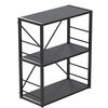 Етажера на 3 полиці Коннект-360 кембра, КОЛІР МЕТАЛУ: ЧОРНИЙ, КОЛІР ДСП: КЕМБРА