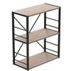 Этажерка на 3 полки Коннект-360 сан марино, ЦВЕТ МЕТАЛЛА: ЧЕРНЫЙ, ЦВЕТ ДСП: САН МАРІНО