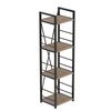 Стелаж на 4 полиці Коннект-434 сан маріно, КОЛІР МЕТАЛУ: ЧОРНИЙ, КОЛІР ДСП: САН МАРІНО