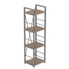 Стелаж на 4 полиці Коннект-434 сан маріно, КОЛІР МЕТАЛУ: СІРИЙ, КОЛІР ДСП: САН МАРІНО