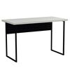 Письмовий стіл Майк-1 білий, ТОВЩИНА СТІЛЬНИЦІ ДСП: 32 мм, ШИРИНА СТІЛЬНИЦІ: 120 см, ГЛИБИНА СТІЛЬНИЦІ: 60 см, КОЛІР МЕТАЛУ: ЧОРНИЙ, КОЛІР ДСП: БІЛИЙ