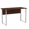 Письменный стол Курт-1 венге, ТОЛЩИНА СТОЛЕШНИЦЫ ДСП: 16 мм, ШИРИНА СТОЛЕШНИЦЫ: 140 см, ГЛУБИНА СТОЛЕШНИЦЫ: 60 см, ЦВЕТ МЕТАЛЛА: БЕЛЫЙ, ЦВЕТ ДСП: ВЕНГЕ МАГИЯ