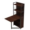 Розкладний стіл книжка з етажеркою (трансформер) Практик-2 венге, ТОВЩИНА СТІЛЬНИЦІ ДСП: 16 мм, КОЛІР МЕТАЛУ: ЧОРНИЙ, КОЛІР ДСП: ВЕНГЕ МАГИЯ