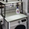 Стеллаж c полками над стиральной машиной Вашелф-402 кашемир, ЦВЕТ МЕТАЛЛА: ЧЕРНЫЙ, ЦВЕТ ДСП: КАШЕМИР, изображение 5