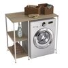 Стелаж із 3 полицями під пральну машину Вашелф-405 сонома, КОЛІР МЕТАЛУ: БІЛИЙ, КОЛІР ДСП: СОНОМА