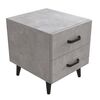 Тумба на дві шухляди Віта-2 бетон, КОЛІР МЕТАЛУ: ЧОРНИЙ, КОЛІР ДСП: БЕТОН
