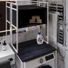 Стелаж полиця для пральної машинки Вашелф-403 каштан арвадонна, КОЛІР МЕТАЛУ: БІЛИЙ, КОЛІР ДСП: КАШТАН АРВАДОННА, зображення 2