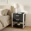 Тумба на дві шухляди Vivien-21 каштан арвадонна, КОЛІР МЕТАЛУ: БІЛИЙ, КОЛІР ДСП: КАШТАН АРВАДОННА, зображення 4