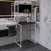 Стелаж полиця для пральної машинки Вашелф-403 каштан арвадонна, КОЛІР МЕТАЛУ: БІЛИЙ, КОЛІР ДСП: КАШТАН АРВАДОННА, зображення 5
