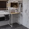 Стеллаж полка для стиральной машинки Вашелф-403 дуб евок прибережний, КОЛІР МЕТАЛУ: БІЛИЙ, КОЛІР ДСП: ДУБ ЕВОК ПРИБЕРЕЖНИЙ, зображення 5