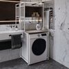 Стеллаж полка для стиральной машинки Вашелф-403 дуб кремона канолло, КОЛІР МЕТАЛУ: БІЛИЙ, КОЛІР ДСП: ДУБ КРЕМОНА КАНОЛЛО, зображення 5