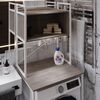 Стеллаж полка для стиральной машинки Вашелф-403 дуб кремона канолло, КОЛІР МЕТАЛУ: БІЛИЙ, КОЛІР ДСП: ДУБ КРЕМОНА КАНОЛЛО, зображення 2