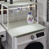 Стеллаж c полками над стиральной машиной Вашелф-402 кашемир, ЦВЕТ МЕТАЛЛА: БЕЛЫЙ, ЦВЕТ ДСП: КАШЕМИР, изображение 2