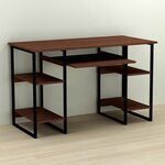 Стол компьютерный Тим-5 венге, ТОЛЩИНА СТОЛЕШНИЦЫ ДСП: 16 мм, ШИРИНА СТОЛЕШНИЦЫ: 120 см, ГЛУБИНА СТОЛЕШНИЦЫ: 60 см, ЦВЕТ МЕТАЛЛА: ЧЕРНЫЙ, ЦВЕТ ДСП: ВЕНГЕ МАГИЯ