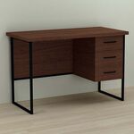 Стол письменный с 3 ящиками Гарри-3 венге, ТОЛЩИНА СТОЛЕШНИЦЫ ДСП: 32 мм, ШИРИНА СТОЛЕШНИЦЫ: 120 см, ГЛУБИНА СТОЛЕШНИЦЫ: 70 см, ЦВЕТ МЕТАЛЛА: ЧЕРНЫЙ, ЦВЕТ ДСП: ВЕНГЕ МАГИЯ