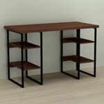 Стіл офісний Карен-4 венге, ТОВЩИНА СТІЛЬНИЦІ ДСП: 32 мм, ШИРИНА СТІЛЬНИЦІ: 120 см, ГЛИБИНА СТІЛЬНИЦІ: 60 см, КОЛІР МЕТАЛУ: ЧОРНИЙ, КОЛІР ДСП: ВЕНГЕ МАГИЯ