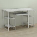 Стол компьютерный Тим-5 белый, ТОЛЩИНА СТОЛЕШНИЦЫ ДСП: 32 мм, ШИРИНА СТОЛЕШНИЦЫ: 120 см, ГЛУБИНА СТОЛЕШНИЦЫ: 70 см, ЦВЕТ МЕТАЛЛА: БЕЛЫЙ, ЦВЕТ ДСП: БЕЛЫЙ