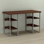 Стіл комп'ютерний Тім-5 венге, ТОВЩИНА СТІЛЬНИЦІ ДСП: 32 мм, ШИРИНА СТІЛЬНИЦІ: 120 см, ГЛИБИНА СТІЛЬНИЦІ: 70 см, КОЛІР МЕТАЛУ: СІРИЙ, КОЛІР ДСП: ВЕНГЕ МАГИЯ