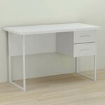 Стол письменный с 2 ящиками Дакота-2 белый, ТОЛЩИНА СТОЛЕШНИЦЫ ДСП: 32 мм, ШИРИНА СТОЛЕШНИЦЫ: 120 см, ГЛУБИНА СТОЛЕШНИЦЫ: 70 см, ЦВЕТ МЕТАЛЛА: БЕЛЫЙ, ЦВЕТ ДСП: БЕЛЫЙ