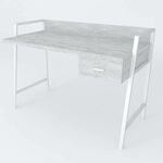 Стол письменный Форт-1 урбан лайт, ТОЛЩИНА СТОЛЕШНИЦЫ ДСП: 32 мм, ШИРИНА СТОЛЕШНИЦЫ: 120 см, ГЛУБИНА СТОЛЕШНИЦЫ: 60 см, ЦВЕТ МЕТАЛЛА: БЕЛЫЙ, ЦВЕТ ДСП: БЕТОН