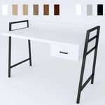 Стол письменный Форт-1 белый, ТОЛЩИНА СТОЛЕШНИЦЫ ДСП: 32 мм, ШИРИНА СТОЛЕШНИЦЫ: 120 см, ГЛУБИНА СТОЛЕШНИЦЫ: 60 см, ЦВЕТ МЕТАЛЛА: ЧЕРНЫЙ, ЦВЕТ ДСП: БЕЛЫЙ