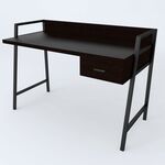 Стол письменный Форт-1 венге, ТОЛЩИНА СТОЛЕШНИЦЫ ДСП: 32 мм, ШИРИНА СТОЛЕШНИЦЫ: 120 см, ГЛУБИНА СТОЛЕШНИЦЫ: 60 см, ЦВЕТ МЕТАЛЛА: ЧЕРНЫЙ, ЦВЕТ ДСП: ВЕНГЕ МАГИЯ