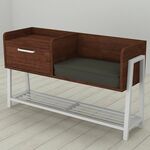 Банкетка зі спинкою в передпокій Бьянка-1