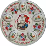 Порцелянова великодня тарілка 240мм "Великдень декор 2"