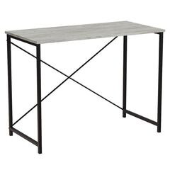 Стол письменный Лайн лайт-1, ТОЛЩИНА СТОЛЕШНИЦЫ ДСП: 16 мм, ШИРИНА СТОЛЕШНИЦЫ: 100 см, ГЛУБИНА СТОЛЕШНИЦЫ: 60 см, ЦВЕТ МЕТАЛЛА: ЧЕРНЫЙ, ЦВЕТ ДСП: БЕТОН