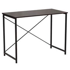 Стіл письмовий Лайн лайт-1, ТОВЩИНА СТІЛЬНИЦІ ДСП: 16 мм, ШИРИНА СТІЛЬНИЦІ: 100 см, ГЛИБИНА СТІЛЬНИЦІ: 60 см, КОЛІР МЕТАЛУ: ЧОРНИЙ, КОЛІР ДСП: ВЕНГЕ МАГИЯ