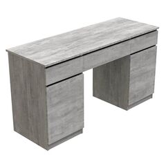 Стол письменный с тумбами Вито-2, ТОЛЩИНА СТОЛЕШНИЦЫ ДСП: 16 мм, ШИРИНА СТОЛЕШНИЦЫ: 140 см, ГЛУБИНА СТОЛЕШНИЦЫ: 50 см, ЦВЕТ ДСП: БЕТОН