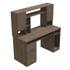 Стіл письмовий з шухлядами Анжело-1, ТОВЩИНА СТІЛЬНИЦІ ДСП: 16 мм, ШИРИНА СТІЛЬНИЦІ: 142,2 см, ГЛИБИНА СТІЛЬНИЦІ: 60 см, КОЛІР ДСП: ТРЮФЕЛЬ