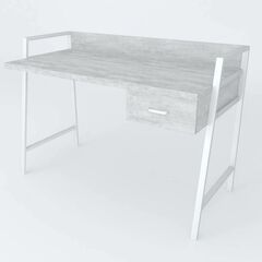 Стол письменный Форт-1, ТОЛЩИНА СТОЛЕШНИЦЫ ДСП: 32 мм, ШИРИНА СТОЛЕШНИЦЫ: 100 см, ГЛУБИНА СТОЛЕШНИЦЫ: 60 см, ЦВЕТ МЕТАЛЛА: БЕЛЫЙ, ЦВЕТ ДСП: БЕТОН