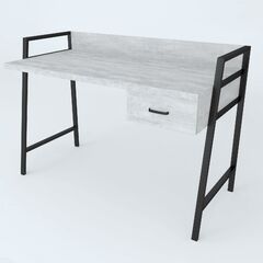 Стол письменный Форт-1, ТОЛЩИНА СТОЛЕШНИЦЫ ДСП: 32 мм, ШИРИНА СТОЛЕШНИЦЫ: 100 см, ГЛУБИНА СТОЛЕШНИЦЫ: 60 см, ЦВЕТ МЕТАЛЛА: ЧЕРНЫЙ, ЦВЕТ ДСП: БЕТОН