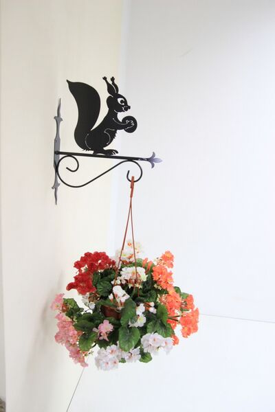 Декоративный кронштейн для подвесных цветов "Белочка", зображення 2