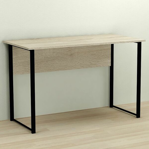 Письмовий стіл Курт-1 сонома, ТОВЩИНА СТІЛЬНИЦІ ДСП: 16 мм, ШИРИНА СТІЛЬНИЦІ: 100 см, ГЛИБИНА СТІЛЬНИЦІ: 70 см, КОЛІР МЕТАЛУ: ЧОРНИЙ, КОЛІР ДСП: СОНОМА, зображення 2