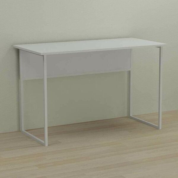 Письмовий стіл Коді-1 білий, ТОВЩИНА СТІЛЬНИЦІ ДСП: 16 мм, ШИРИНА СТІЛЬНИЦІ: 140 см, ГЛИБИНА СТІЛЬНИЦІ: 70 см, КОЛІР МЕТАЛУ: БІЛИЙ, КОЛІР ДСП: БІЛИЙ, зображення 2