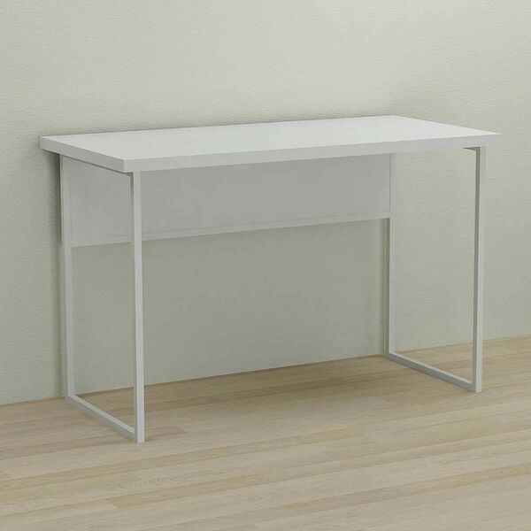 Письменный стол Коди-1 белый, ТОЛЩИНА СТОЛЕШНИЦЫ ДСП: 32 мм, ШИРИНА СТОЛЕШНИЦЫ: 120 см, ГЛУБИНА СТОЛЕШНИЦЫ: 70 см, ЦВЕТ МЕТАЛЛА: БЕЛЫЙ, ЦВЕТ ДСП: БЕЛЫЙ, изображение 2