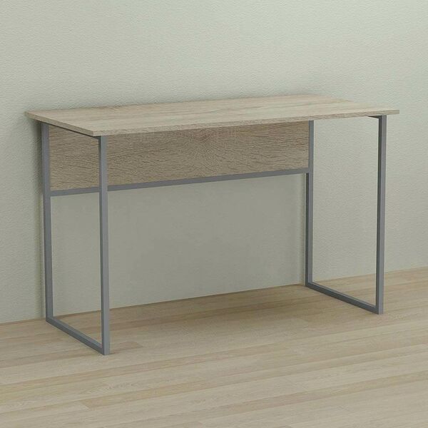 Письмовий стіл Коді-1 сонома, ТОВЩИНА СТІЛЬНИЦІ ДСП: 16 мм, ШИРИНА СТІЛЬНИЦІ: 100 см, ГЛИБИНА СТІЛЬНИЦІ: 60 см, КОЛІР МЕТАЛУ: СІРИЙ, КОЛІР ДСП: СОНОМА, зображення 2