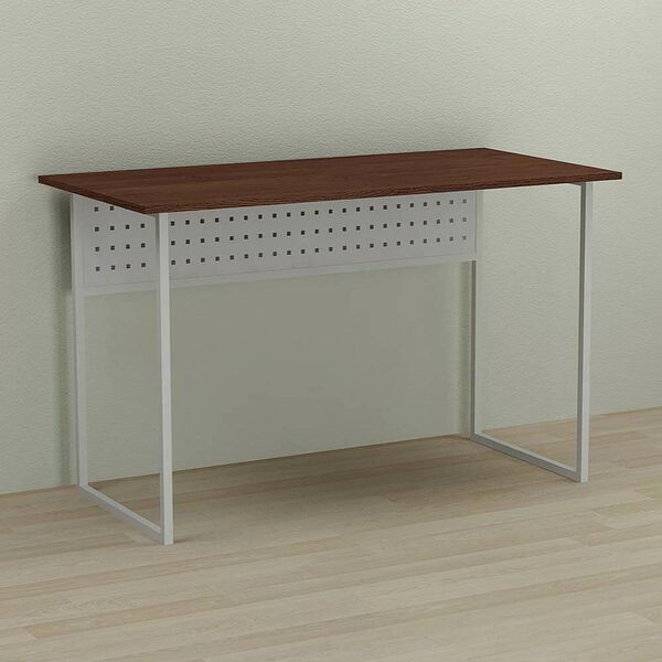 Письменный стол Майк-1 венге, ТОЛЩИНА СТОЛЕШНИЦЫ ДСП: 16 мм, ШИРИНА СТОЛЕШНИЦЫ: 100 см, ГЛУБИНА СТОЛЕШНИЦЫ: 70 см, ЦВЕТ МЕТАЛЛА: БЕЛЫЙ, ЦВЕТ ДСП: ВЕНГЕ МАГИЯ, изображение 2