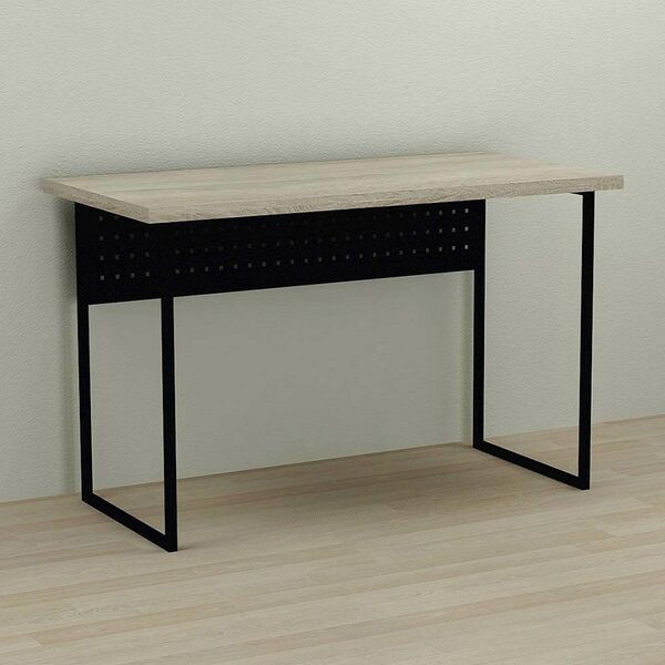 Письмовий стіл Майк-1 сонома, ТОВЩИНА СТІЛЬНИЦІ ДСП: 32 мм, ШИРИНА СТІЛЬНИЦІ: 100 см, ГЛИБИНА СТІЛЬНИЦІ: 70 см, КОЛІР МЕТАЛУ: ЧОРНИЙ, КОЛІР ДСП: СОНОМА, зображення 2