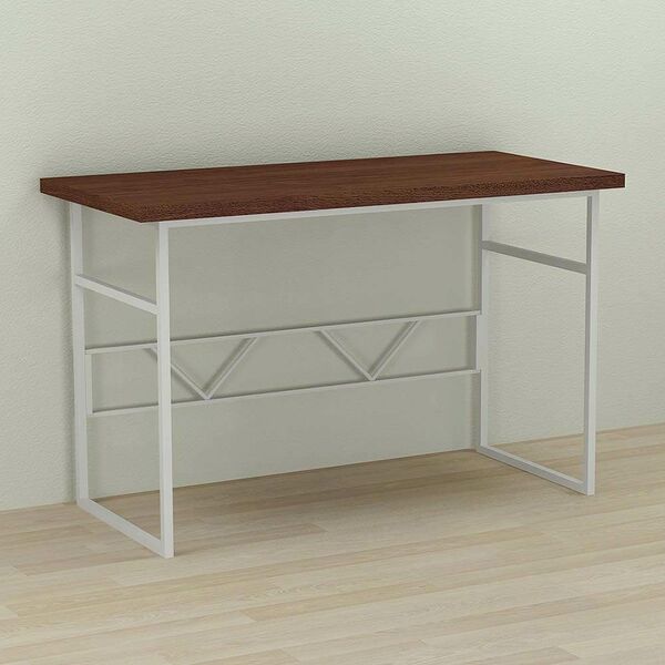 Стіл комп'ютерний Раян-1 венге, ТОВЩИНА СТІЛЬНИЦІ ДСП: 32 мм, ШИРИНА СТІЛЬНИЦІ: 100 см, ГЛИБИНА СТІЛЬНИЦІ: 60 см, КОЛІР МЕТАЛУ: БІЛИЙ, КОЛІР ДСП: ВЕНГЕ МАГИЯ