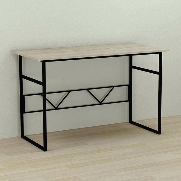 Стіл комп'ютерний Раян-1 сонома, ТОВЩИНА СТІЛЬНИЦІ ДСП: 16 мм, ШИРИНА СТІЛЬНИЦІ: 100 см, ГЛИБИНА СТІЛЬНИЦІ: 70 см, КОЛІР МЕТАЛУ: ЧОРНИЙ, КОЛІР ДСП: СОНОМА