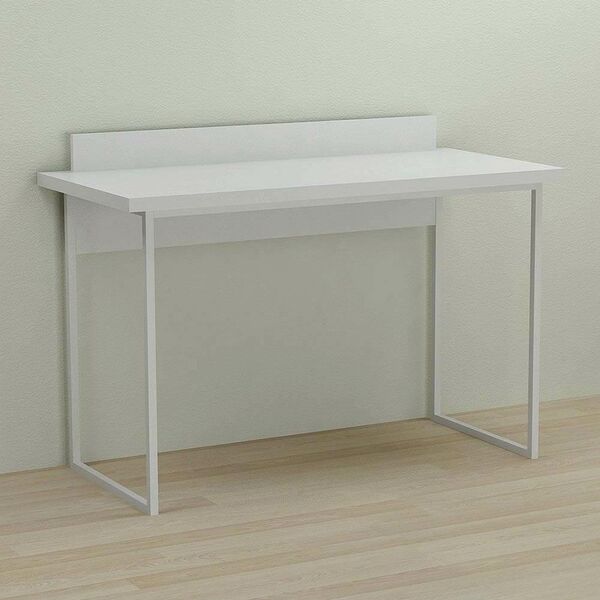 Стіл для школяра Скай-1 білий, ТОВЩИНА СТІЛЬНИЦІ ДСП: 32 мм, ШИРИНА СТІЛЬНИЦІ: 120 см, ГЛИБИНА СТІЛЬНИЦІ: 60 см, КОЛІР МЕТАЛУ: БІЛИЙ, КОЛІР ДСП: БІЛИЙ